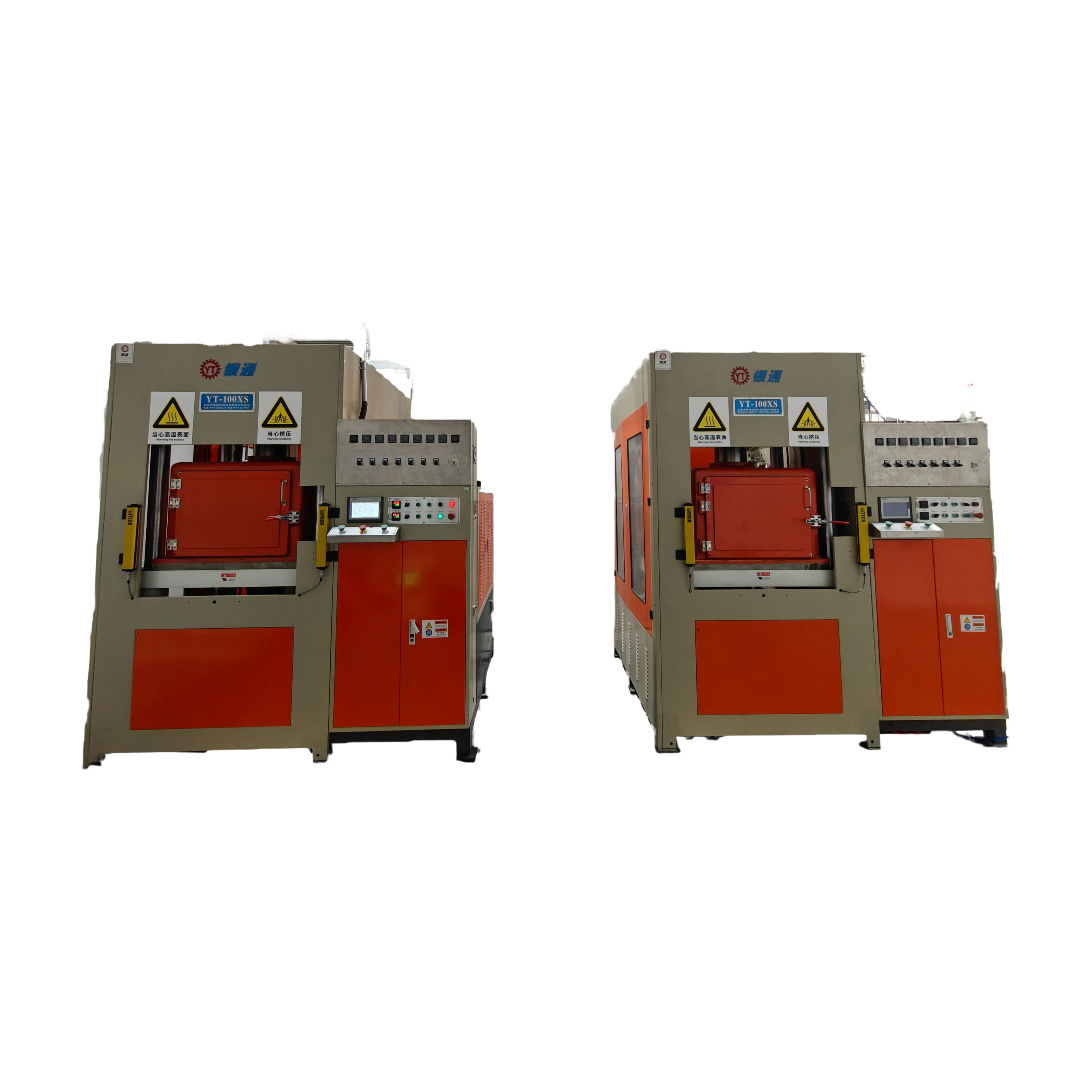 100噸真空熱壓機俯視圖